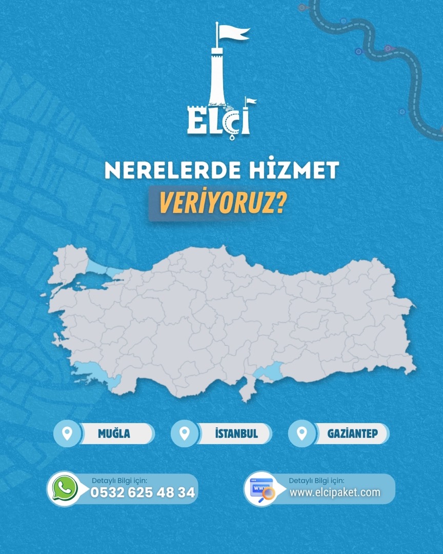 Nerelerde hizmet veriyoruz: Muğla, İstanbul, Gaziantep